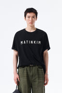 APPLIQUE FELT LOGO TOP FOR MEN IN BLACK image 17