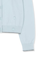 BACK LOGO SHEER CARDIGAN FOR WOMEN IN LIGHT BLUE image 15