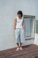 BANDING BERMUDA SWEATPANTS FOR MEN IN GRAY image 19