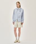 CLASSIC LOGO HOODED PATTERN JACKET IN STRIPE image 10