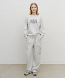 CLASSIC LOGO SWEATSHIRT IN LIGHT HEATHER GREY image 5