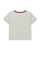TONAL RIB LOGO CROP TOP IN CHARCOAL GREY image 12