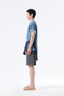APPLIQUE FELT LOGO TOP FOR MEN IN BLUE image 7