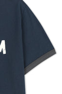 MATIN LOGO RINGER CROP TOP IN NAVY image 4