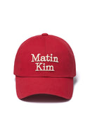 MATIN VOLUME LOGO BALL CAP IN RED image 1