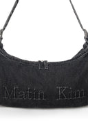 MATIN DUST DENIM SIDE POCKET BAG IN BLACK image 4