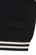 SPELL POINT STRIPE KNIT VEST IN BLACK image 4