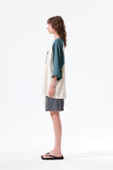 RAW EDGE RAGLAN TOP IN CREAM image 19