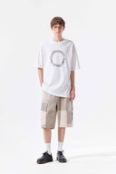 MATIN KIM CIRCLE LOGO TOP FOR MEN IN WHITE image 19