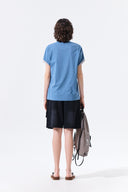 APPLIQUE FELT LOGO TOP IN BLUE image 7