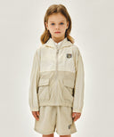 KIDS BEAR CLASSIC LOGO WINDBREAKER IN BEIGE image 12
