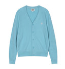 V NECK MERINO WOOL CARDIGAN IN MINT image 12