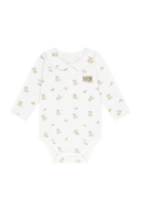 BABY BEAR ALLOVER BODYSUIT 3PCS SET-UP IN IVORY
