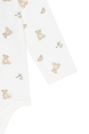 BABY BEAR ALLOVER BODYSUIT 3PCS SET-UP IN IVORY