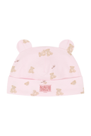 BABY BEAR ALLOVER BODYSUIT 3PCS SET-UP IN LIGHT PINK