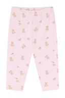BABY BEAR ALLOVER BODYSUIT 3PCS SET-UP IN LIGHT PINK