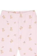 BABY BEAR ALLOVER BODYSUIT 3PCS SET-UP IN LIGHT PINK