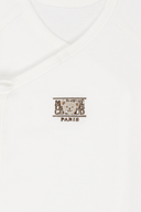 BABY BEAR CLASSIC LOGO NEWBORN SET IN IVORY