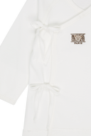 BABY BEAR CLASSIC LOGO NEWBORN SET IN IVORY