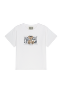 KIDS MARIN BEAR CLASSIC LOGO TEE IN WHITE image 6