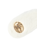 KIDS FUR HAIR PIN 2PACK IN CREAM