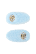 KIDS FUR HAIR PIN 2PACK IN SKY BLUE