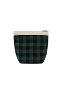 CLASSIC LOGO POUCH (FLANNEL) IN DARK GREEN
