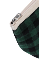 CLASSIC LOGO POUCH (FLANNEL) IN DARK GREEN