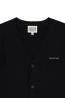 BASIC V NECK CARDIGAN IN BLACK