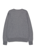 BASIC V NECK CARDIGAN IN HEATHER GREY