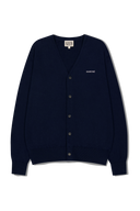 BASIC V NECK CARDIGAN IN NAVY