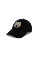 M LOGO CODUROY COVERED CAP IN BLACK