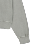 W GARMENT DYED CROP SWEATSHIRT IN ECRU