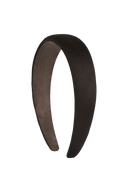 CIRCLE LOGO SUEDE HAIRBAND IN BROWN