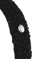 TWEED HAIRBAND IN BLACK