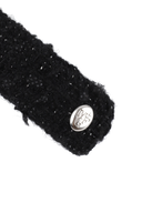 TWEED HAIR PIN IN BLACK
