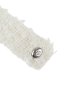 TWEED HAIR PIN IN IVORY