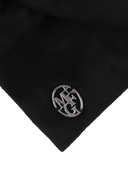 BIG RIBBON SUEDE HAIR PIN IN BLACK