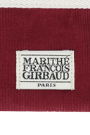 MINI CORDUROY POUCH KEYRING IN BURGUNDY