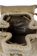 CLASSIC LOGO MINI BACKPACK IN BEIGE