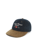 CORDUROY COLOR BLOCK CAP IN CAMEL