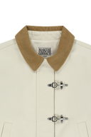 W COTTON CROP WORK JACKET IN CREAM