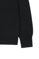 W MICRO CLASSIC LOGO V-NECK KNIT IN BLACK
