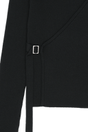 W WRAP KNIT IN BLACK