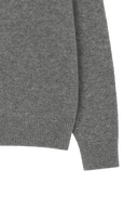 PREMIUM SMALL CLASSIC LOGO WOOL TURTLE NECK KNIT IN GRAY