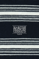 SMALL CLASSIC LOGO MULTI STRIPE POLO KNIT IN NAVY