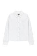 W MICRO CLASSIC LOGO 象牙白棉質襯衫