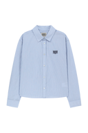 W MICRO CLASSIC LOGO COTTON SHIRT IN STRIPE