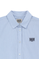 W MICRO CLASSIC LOGO COTTON SHIRT IN STRIPE