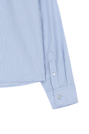 W MICRO CLASSIC LOGO COTTON SHIRT IN STRIPE